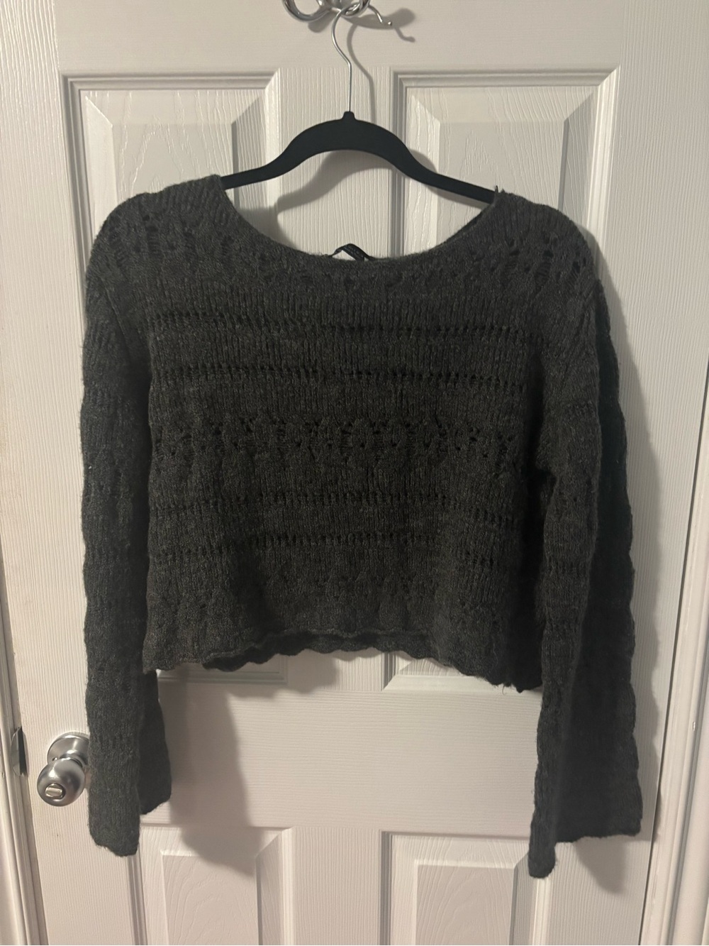 Zara knitted cropped long sleeve
